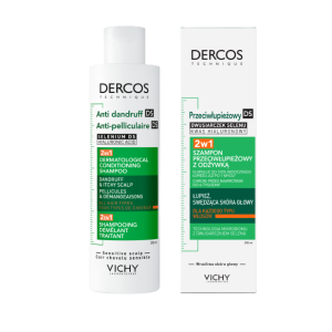 VICHY DERCOS Szampon Przeciwłupieżowy Z Odżywką 2w1 - 200ml