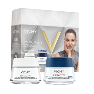 VICHY LIFTACTIV SUPREME Zestaw Przeciwzmarszczkowy Krem Na Dzień 50 ml + Krem Ujędrniający Na Noc 50 ml