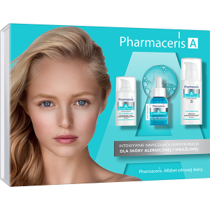 PHARMACERIS A ZESTAW Nawilżający Krem 50ml + Krem Pod Oczy 15ml + Serum 4ml