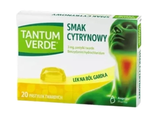 Tantum Verde smak cytrynowy pastyl. x 20