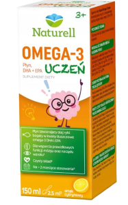 Naturell Omega 3 Uczeń płyn 150ml