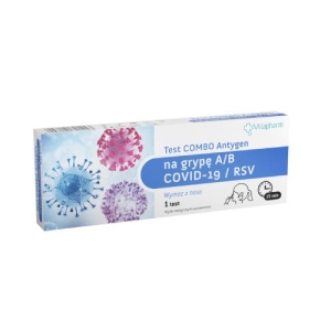 Test Combo Antygen n/grypę A/B+COVID19/RSV