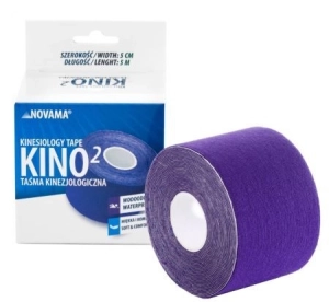 Taśma kinesiology NOVAMA KINO2 5cm/5m fiol