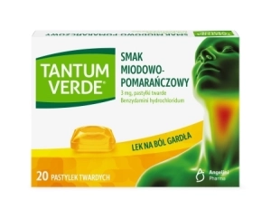 Tantum Verde miod.-pomar. pastyl. x 20
