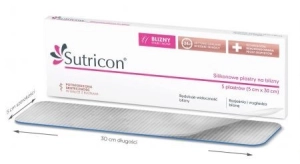 SUTRICON Plast.silik. n/blizny 5x30cm x 5