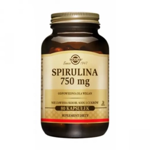 SOLGAR Spirulina 750 mg kaps. x 80