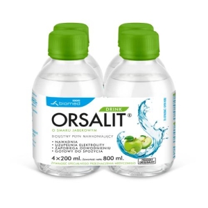 Orsalit Drink sm.jabłkowy płyn 200ml x 4