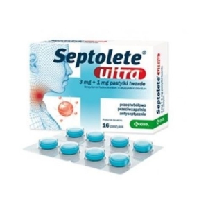 Septolete ultra cytr./czar.bez past. x 16