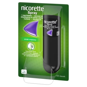 Nicorette Spray aer.j.ust. mięta 150 dawek