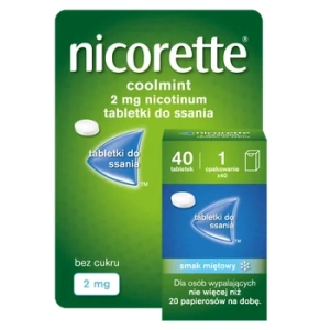 Nicorette Coolmint tabl.do ssania 2mg x 40