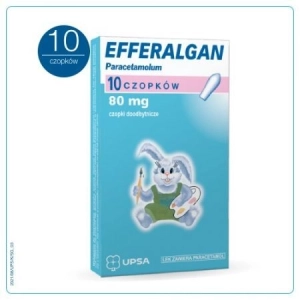 Efferalgan czop.doodbyt.   80mg x 10