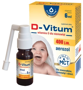 D-Vitum wit.D 400j.m. d/niemowląt aer. 6ml