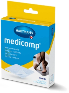 Kompresy MEDICOMP 7,5x7,5cm x 10 (5x2szt.)
