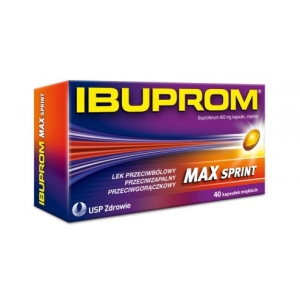 Ibuprom MAX Sprint 400mg, kapsułki miękkie - 40 szt.