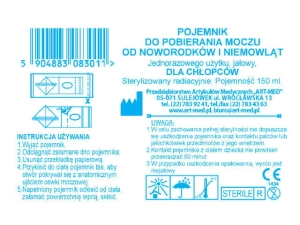 Woreczek do pob.moczu jał. Chłopcy 1szt.