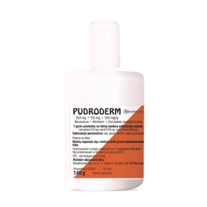 Pudroderm z mentholem puder w płynie 140g