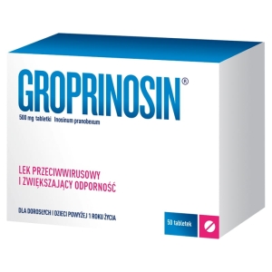 Groprinosin tabl. 0,5 g 50 tabl.