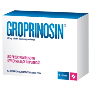 Groprinosin tabl. 0,5 g 20 tabl.