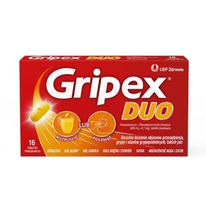 Gripex Duo tabl.powl. 0,5g+6,1mg x 16
