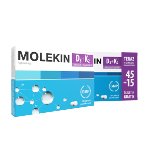 Molekin D3+K2 tabl.powl. x 45+15