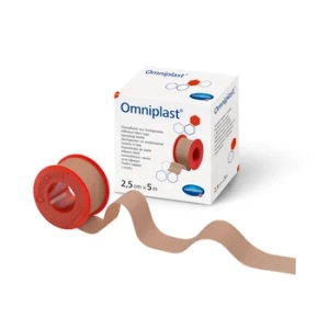 Plast.OMNIPLAST 2.5cm x 5m na tkan.