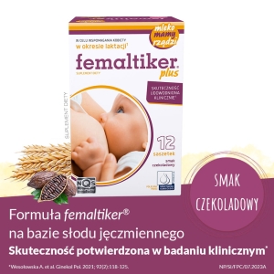 Femaltiker plus smak czekoladowy sasz. x12