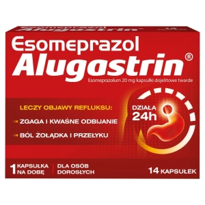 Esomeprazol Alugastrin 20mg*14 kaps.dojel.