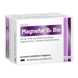 Magnefar B6 Bio tabl.powl.  x 60