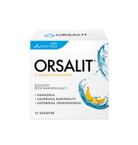 Orsalit smak bananowy prosz. x 10 sasz.