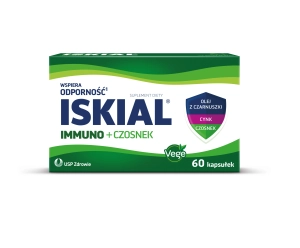 Iskial Immuno + Czosnek kaps. x 60