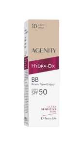 AGENITY HYDRA-OX Nawilżający krem BB Light Beige (10) na dzień SPF50 - 30ml