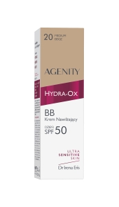 AGENITY HYDRA-OX Nawilżający krem BB Medium Beige (20) na dzień SPF50 - 30ml