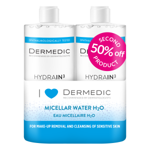DERMEDIC HYDRAIN 3 Hialuro Płyn micelarny - 500mlx2