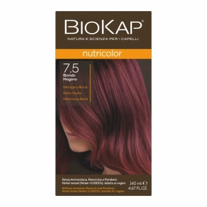 BIOKAP NUTRICOLOR Farba pielęgnacyjna mahoniowy blond (7.5) - 140ml