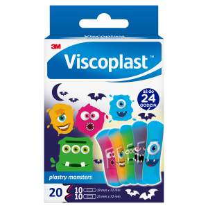 VISCOPLAST Monsters, plastry - 20 szt.