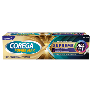 COREGA Power Max All-In-1 Krem mocujący do protez zębowych - 40g