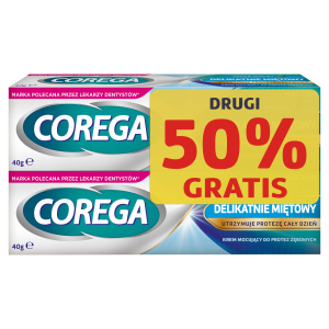 COREGA Super mocny krem mocujący do protez zębowych - 2x40g