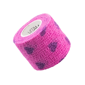 VITAMMY AUTOBAND Bandaż (serduszka - fioletowe) 5cm x 4,5m - 1 szt.