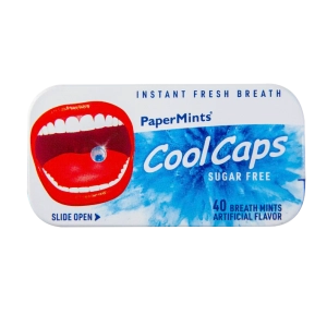 Cool Caps Tins, miętowe kapsułki do ssania - 40 szt.