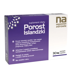 NA ZDROWIE Porost Islandzki, pastylki - 30 szt.